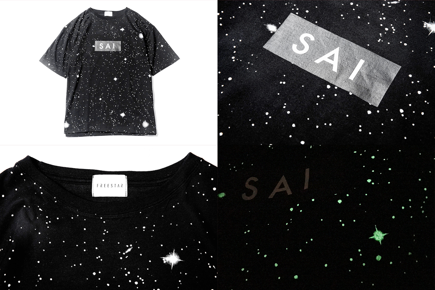 “SAI” Starry Sky T-Shirts(蓄光)